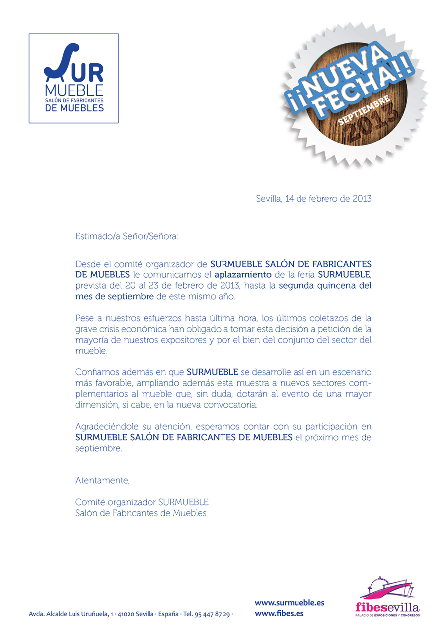 EL COMITÉ ORGANIZADOR DE SURMUEBLE, LA EDICIÓN DE 2013 EN FIBES